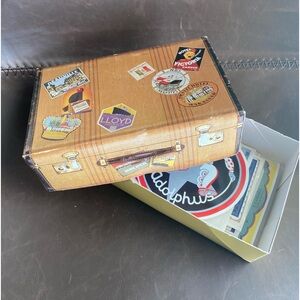 Vintage Luggage Label Stickers set of 60